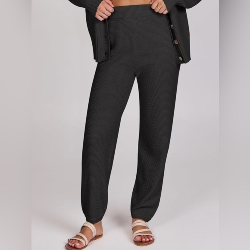 Black Thick Sweater Joggers size Large